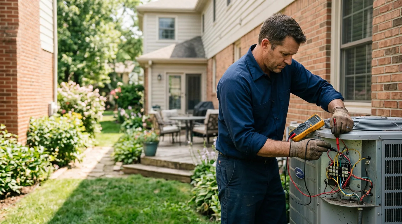 HVAC technician working near Old Forge, NY